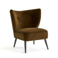 Кресло Велюровое Franck единый размер каштановый AM.PM  фото, kupilegko.ru